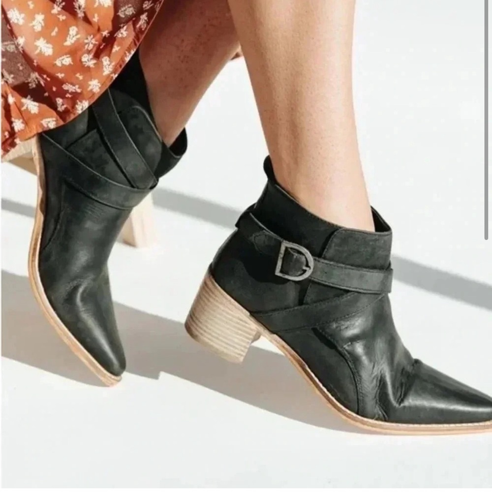 Free people back loop ankle boot